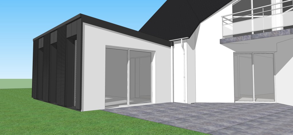 Esquisse pour une extension à Vouvray (37)